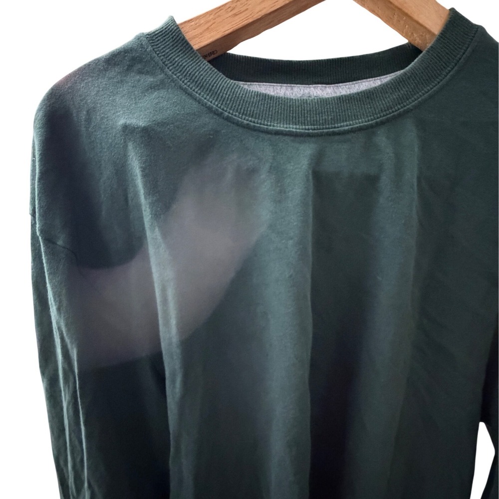 Lululemon Long Sleeve Shirt Mens L Green Excellent Crew Neck Activewear